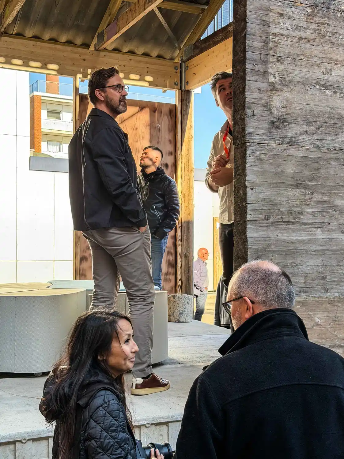 Balcony slab in Ultra High Performance Concrete (UHPC) from Hi-Con, used as flooring in the 4>1 Pavilion in Holstebro.