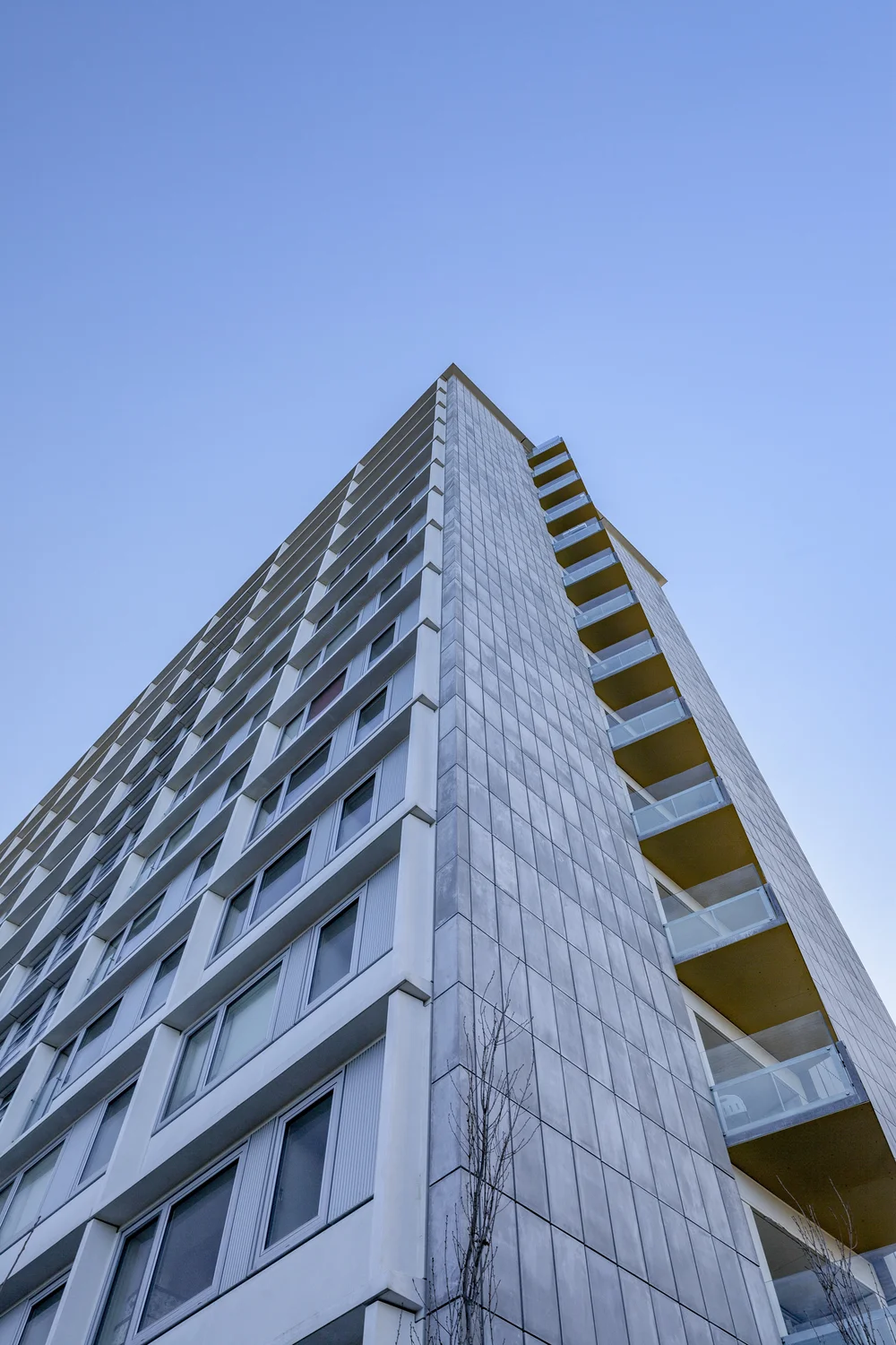 A view of the balconies at Sorgenfrivang in Denmark