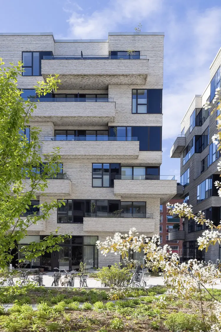 Balconies in a green environment